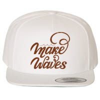 Make Waves Beach Vacation Wool Snapback Cap