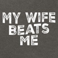 My Wife Beats Me funny Men husband joke for father's day Cotton Canvas Backpack