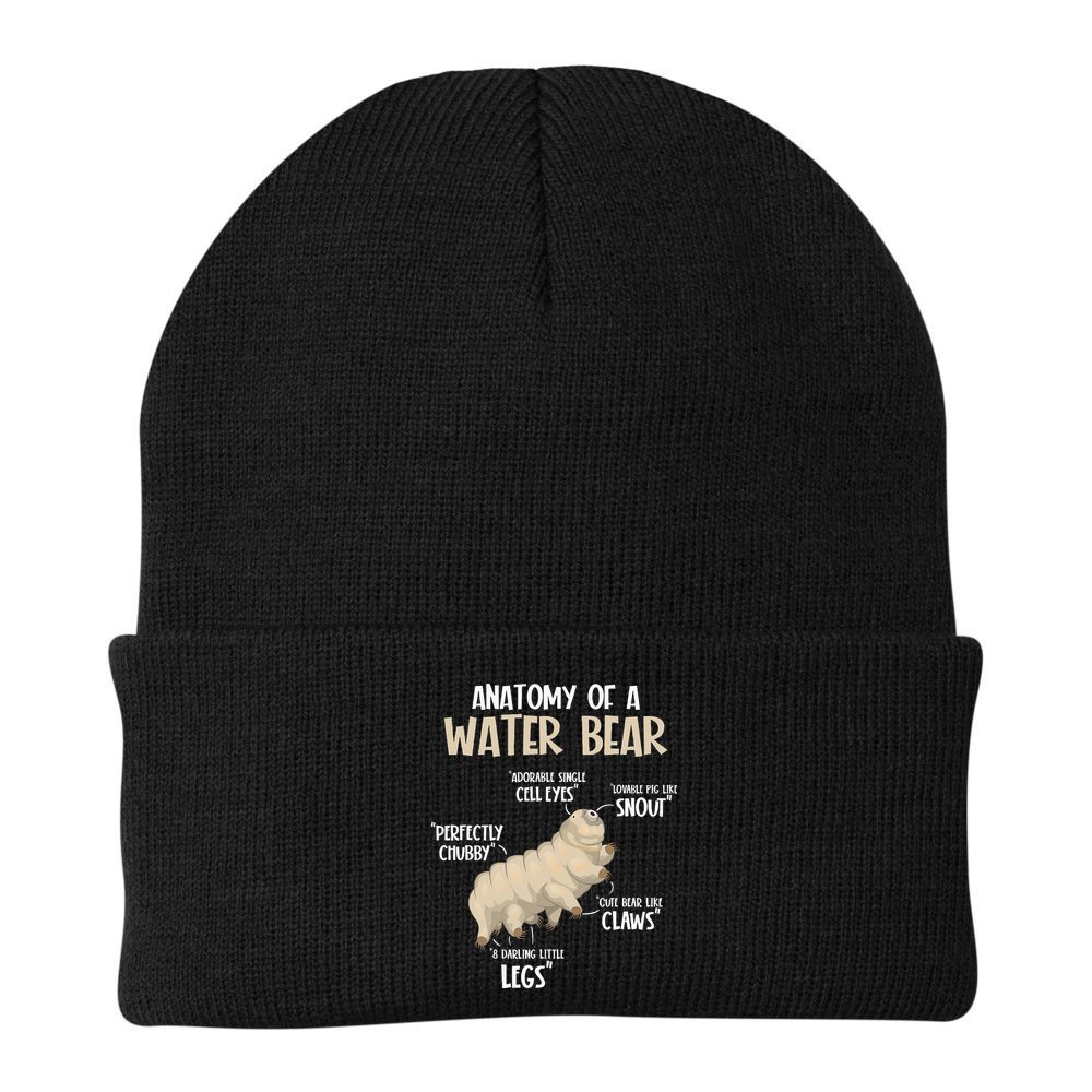 Microbiology Water Bear Science Facts Tardigrade Anatomy Beanie