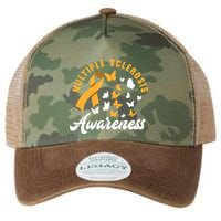 Ms Warrior Butterfly Ms Multiple Sclerosis Awareness Great Gift Legacy Tie Dye Trucker Hat