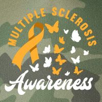 Ms Warrior Butterfly Ms Multiple Sclerosis Awareness Great Gift Legacy Tie Dye Trucker Hat