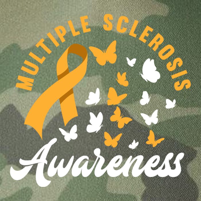 Ms Warrior Butterfly Ms Multiple Sclerosis Awareness Great Gift Legacy Tie Dye Trucker Hat