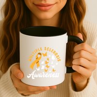 Ms Warrior Butterfly Ms Multiple Sclerosis Awareness Great Gift Mug