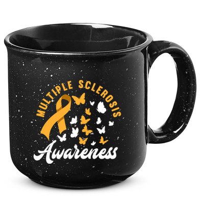 Ms Warrior Butterfly Ms Multiple Sclerosis Awareness Great Gift 15oz Campfire Ceramic Mug
