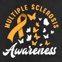 Ms Warrior Butterfly Ms Multiple Sclerosis Awareness Great Gift Large Microfiber Waffle Golf Towel