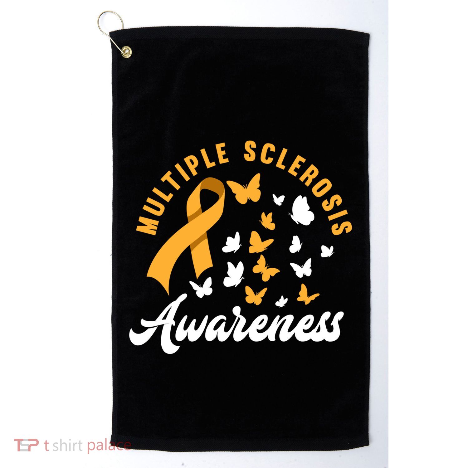 Ms Warrior Butterfly Ms Multiple Sclerosis Awareness Great Gift Golf Towel