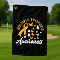 Ms Warrior Butterfly Ms Multiple Sclerosis Awareness Great Gift Golf Towel