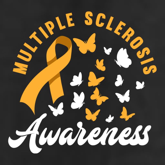 Ms Warrior Butterfly Ms Multiple Sclerosis Awareness Great Gift Golf Towel