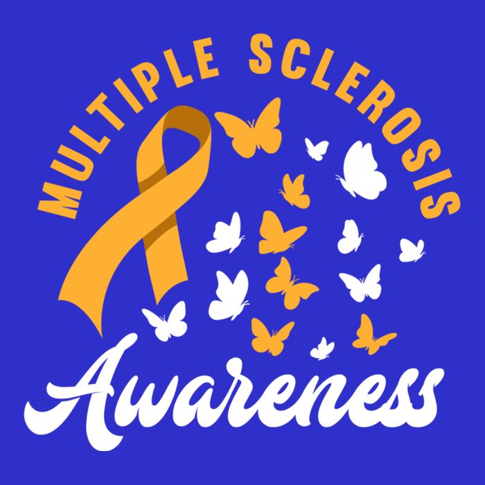 Ms Warrior Butterfly Ms Multiple Sclerosis Awareness Great Gift Pom Pom 12in Knit Beanie