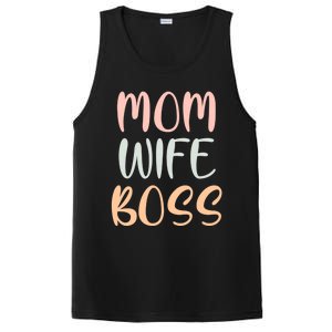 Mom Wife Boss Funny Mom Joke Quote Humor Mother's Day Gift PosiCharge Competitor Tank