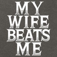 My Wife B.e.a.t.s Me Funny Husband Joke  Cotton Canvas Backpack
