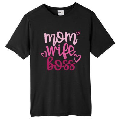 Mom Wife Boss Funny Gift Tall Fusion ChromaSoft Performance T-Shirt