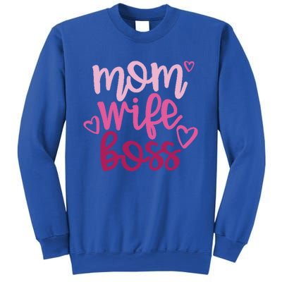 Mom Wife Boss Funny Gift Sweatshirt