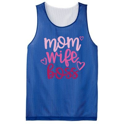 Mom Wife Boss Funny Gift Mesh Reversible Basketball Jersey Tank