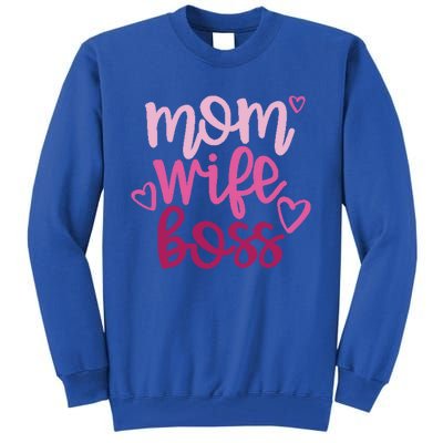 Mom Wife Boss Funny Gift Tall Sweatshirt