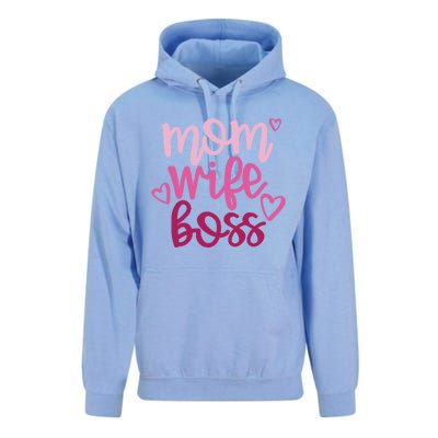 Mom Wife Boss Funny Gift Unisex Surf Hoodie