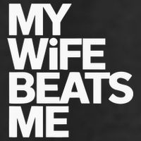 My Wife Beats Me Husband Funny Beanie