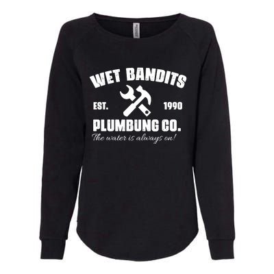 Movies Wet Bandits Plumbing Co Christmas Womens California Wash Sweatshirt