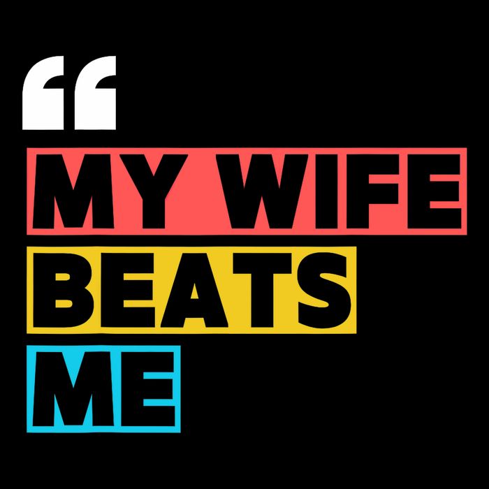 My Wife Beats Me - Funny Husband  16 in Basic Backpack