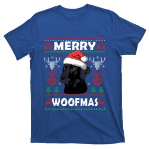 Merry Woofmas Black Lab Santa Hat Dog Xmas Gift T-Shirt