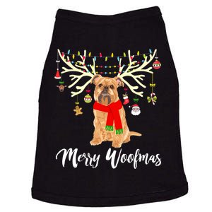 Merry Woofmas Brussels Griffon Reindeer Christmas Dog Doggie Tank