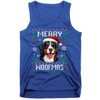 Merry Woofmas Bernese Mountain Dog Christmas Berner Tank Top