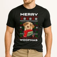 Merry Woofmas Cute Dog Ugly Christmas Cooling Performance Crew T-Shirt
