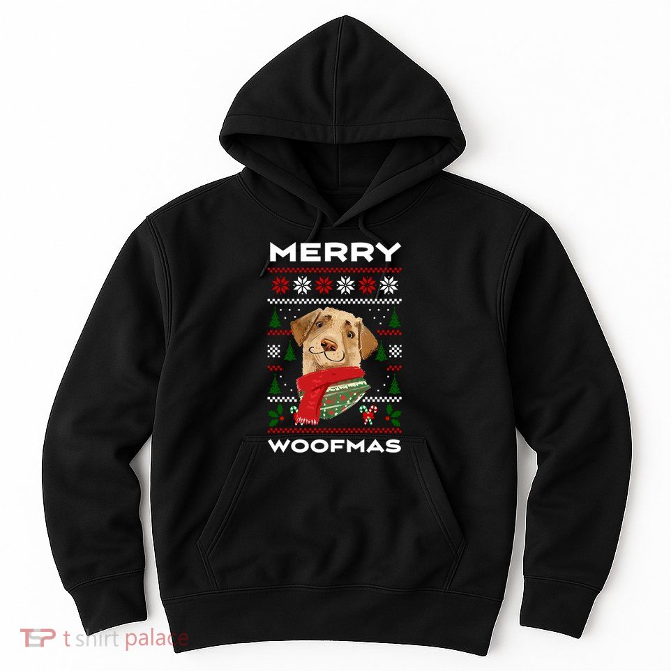 Merry Woofmas Cute Dog Ugly Christmas Hoodie