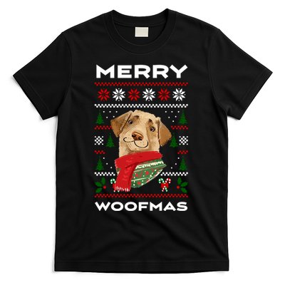 Merry Woofmas Cute Dog Ugly Christmas T-Shirt