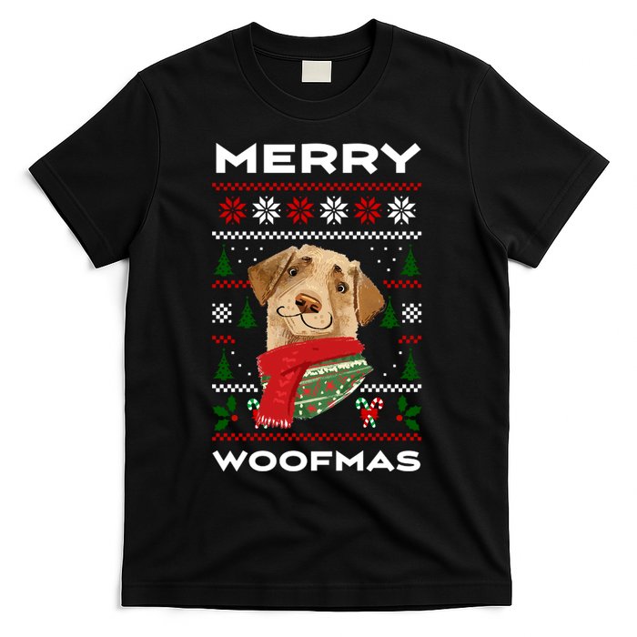 Merry Woofmas Cute Dog Ugly Christmas T-Shirt