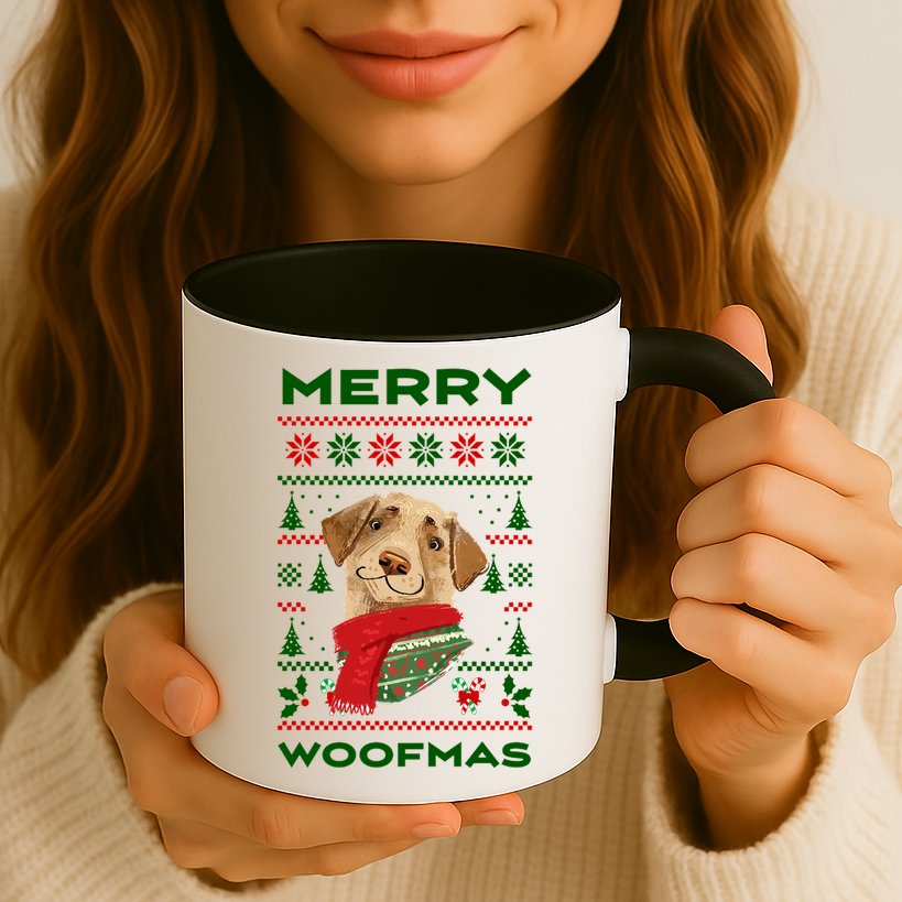 Merry Woofmas Cute Dog Ugly Christmas Mug