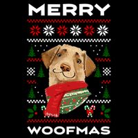 Merry Woofmas Cute Dog Ugly Christmas Flatbill Hat