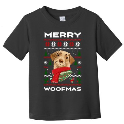Merry Woofmas Cute Dog Ugly Christmas Toddler T-Shirt