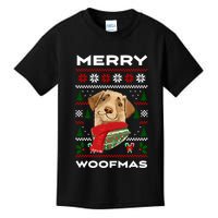 Merry Woofmas Cute Dog Ugly Christmas Kids T-Shirt