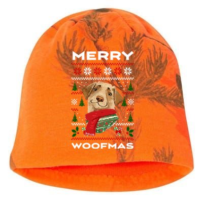 Merry Woofmas Cute Dog Ugly Christmas Kati - Camo Knit Beanie