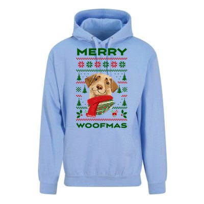 Merry Woofmas Cute Dog Ugly Christmas Unisex Surf Hoodie