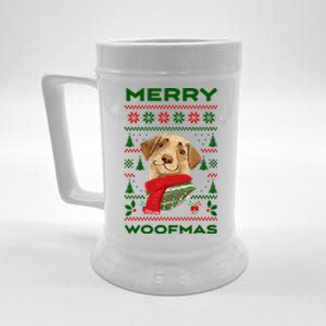 Merry Woofmas Cute Dog Ugly Christmas Beer Stein