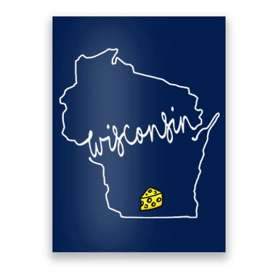 Madison Wisconsin Cheese Funny Wi Home State Poster