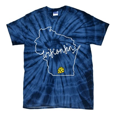 Madison Wisconsin Cheese Funny Wi Home State Tie-Dye T-Shirt