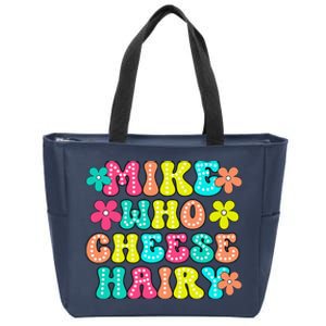 Mike Who Cheese Hairy Funny Saying Zip Tote Bag