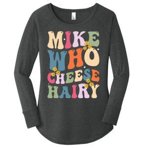 Mike Who Cheese Hairy Women's Perfect Tri Tunic Long Sleeve Shirt