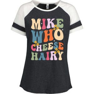 Mike Who Cheese Hairy Enza Ladies Jersey Colorblock Tee