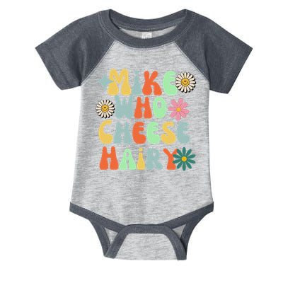 Mike Who Cheese Hairy Funny Inappropriate Dirty Adult Humor Infant Baby Jersey Bodysuit