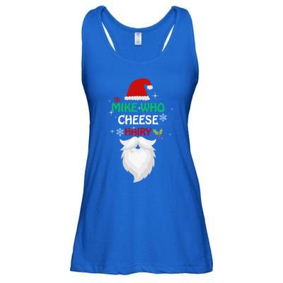 Mike Who Chesse Hairy Funny Santa Jokes Christmas Gift Ladies Essential Flowy Tank