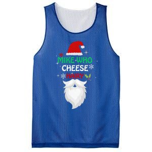 Mike Who Chesse Hairy Funny Santa Jokes Christmas Gift Mesh Reversible Basketball Jersey Tank