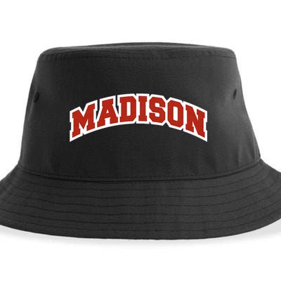 Madison Wisconsin Classic Athletic Sports Sustainable Bucket Hat