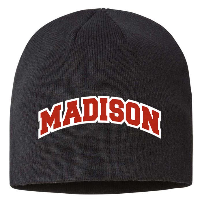 Madison Wisconsin Classic Athletic Sports Sustainable Beanie