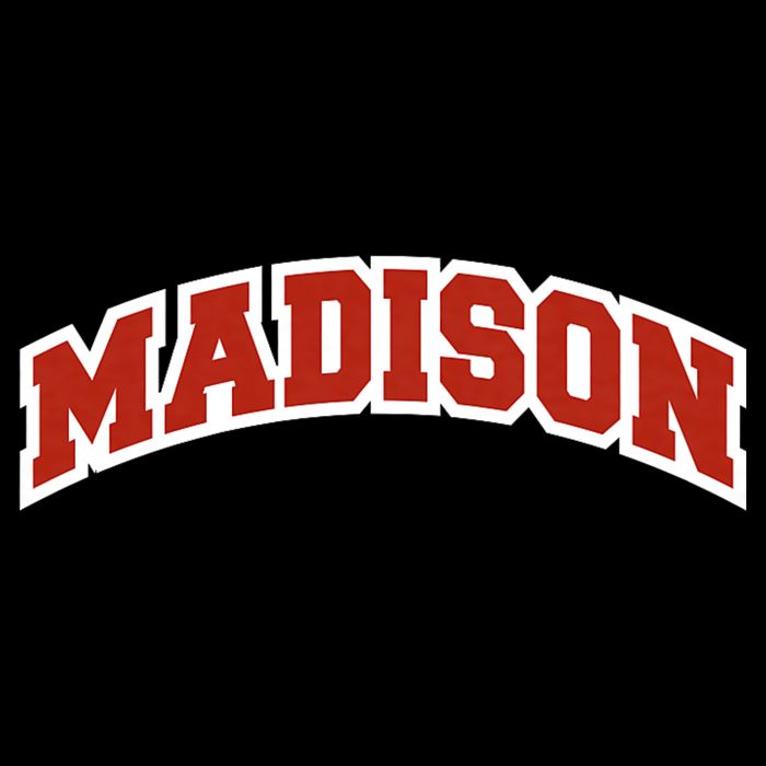 Madison Wisconsin Classic Athletic Sports Zip Tote Bag