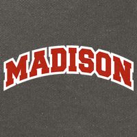 Madison Wisconsin Classic Athletic Sports Cotton Canvas Backpack
