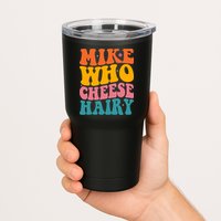 Mike Who Cheese Hairy Funny Memes Humours Jokes Retro Groovy Tumbler
